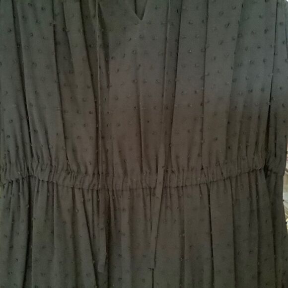 KATE SPADE BLACK EMBROIDERED LACED FULLY LINED TIERED MIDI VISCOSE WOMAN… - Picture 8 of 11